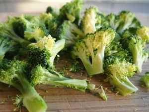 Step 1: Chop broccoli.